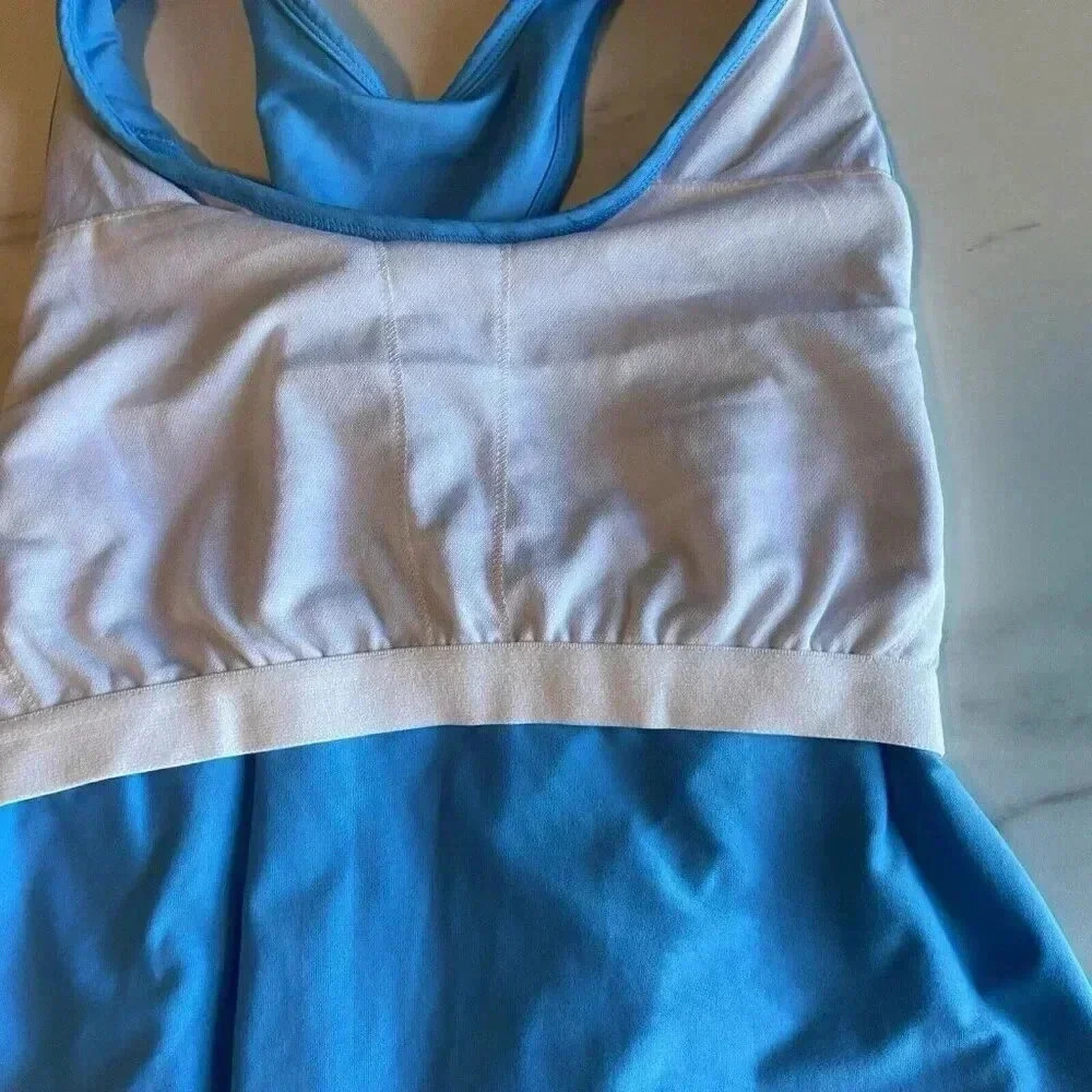 Athleta Blue Racerback Tank Top - Picture 7 of 8
